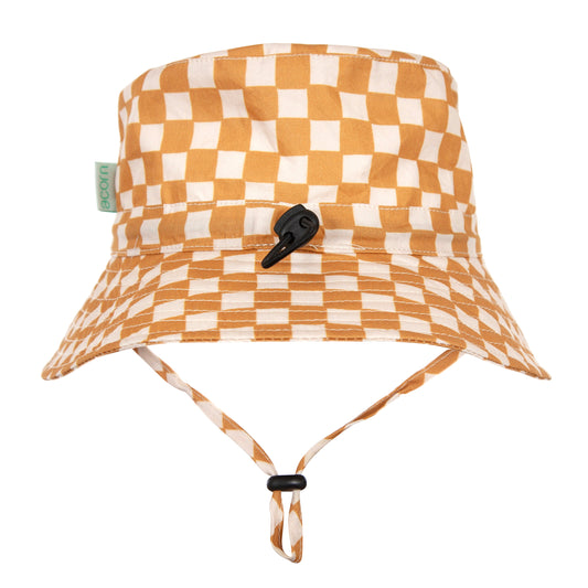 Acorn Wide Brim Bucket Hat Check Mate