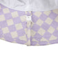 Acorn Lavender Checks Broad Brim Bucket Hat