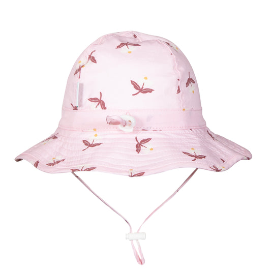 Acorn Blush Daisy Wide Brim Infant Hat