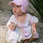 Acorn Pink Sprinkle Soft Jersey Flap Cap