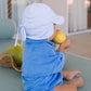 Acorn Blue Sprinkle Soft Jersey Flap Cap