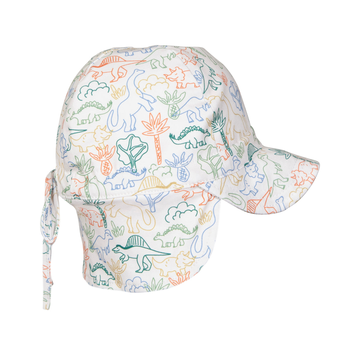 Acorn Dino Soft Jersey Flap Cap