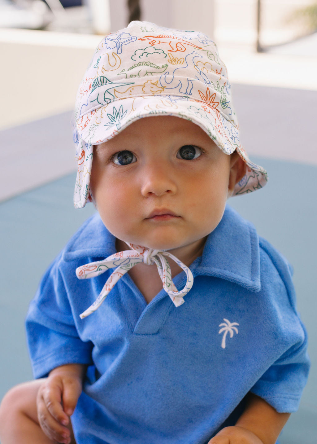 Acorn Dino Soft Jersey Flap Cap