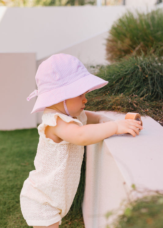 Acorn Pink Sprinkle Soft Jersey Sunhat