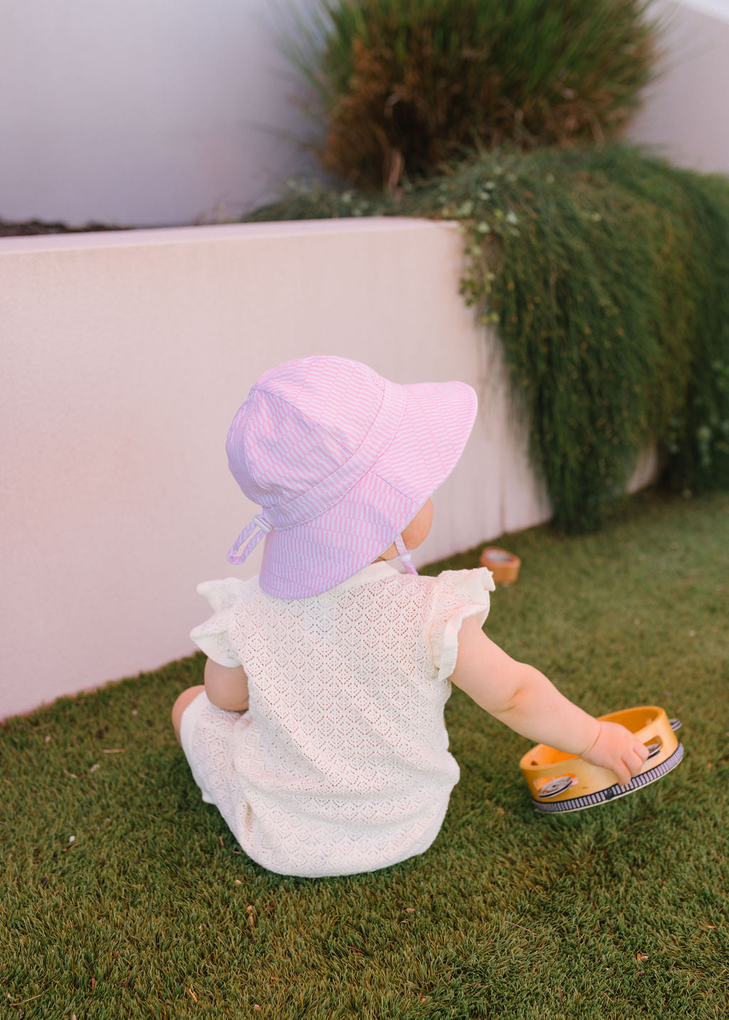 Acorn Pink Sprinkle Soft Jersey Sunhat