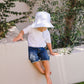 Acorn Blue Sprinkle Soft Jersey Bucket Hat