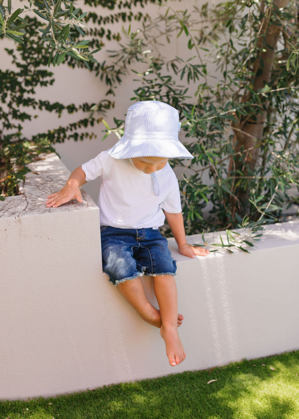 Acorn Blue Sprinkle Soft Jersey Bucket Hat