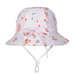 Acorn Striped Posy Wide Brim Swim Hat