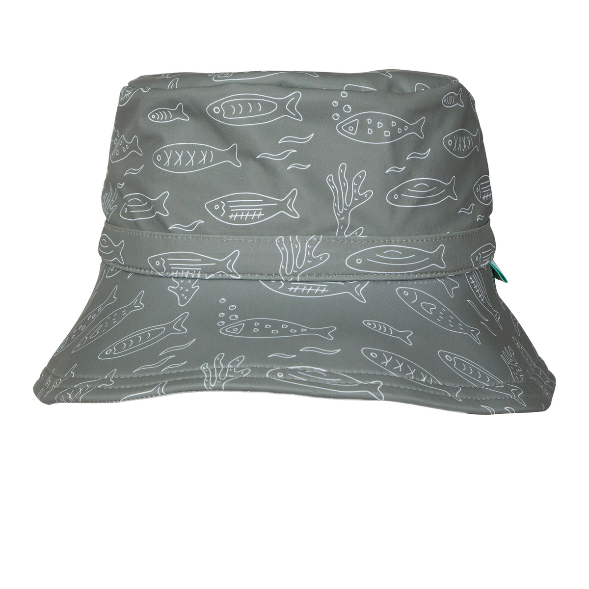 Acorn School Of Fish Wide Brim Swim Bucket Hat