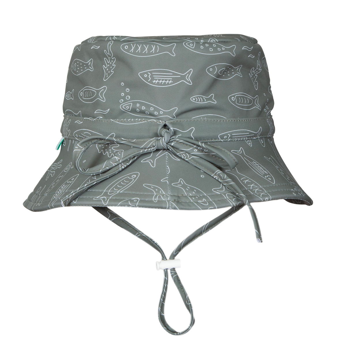 Acorn School Of Fish Wide Brim Swim Bucket Hat