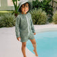 Acorn School Of Fish Wide Brim Swim Bucket Hat