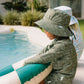 Acorn School Of Fish Wide Brim Swim Bucket Hat