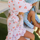 Acorn Striped Posy Swim Flap Cap