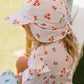 Acorn Striped Posy Swim Flap Cap