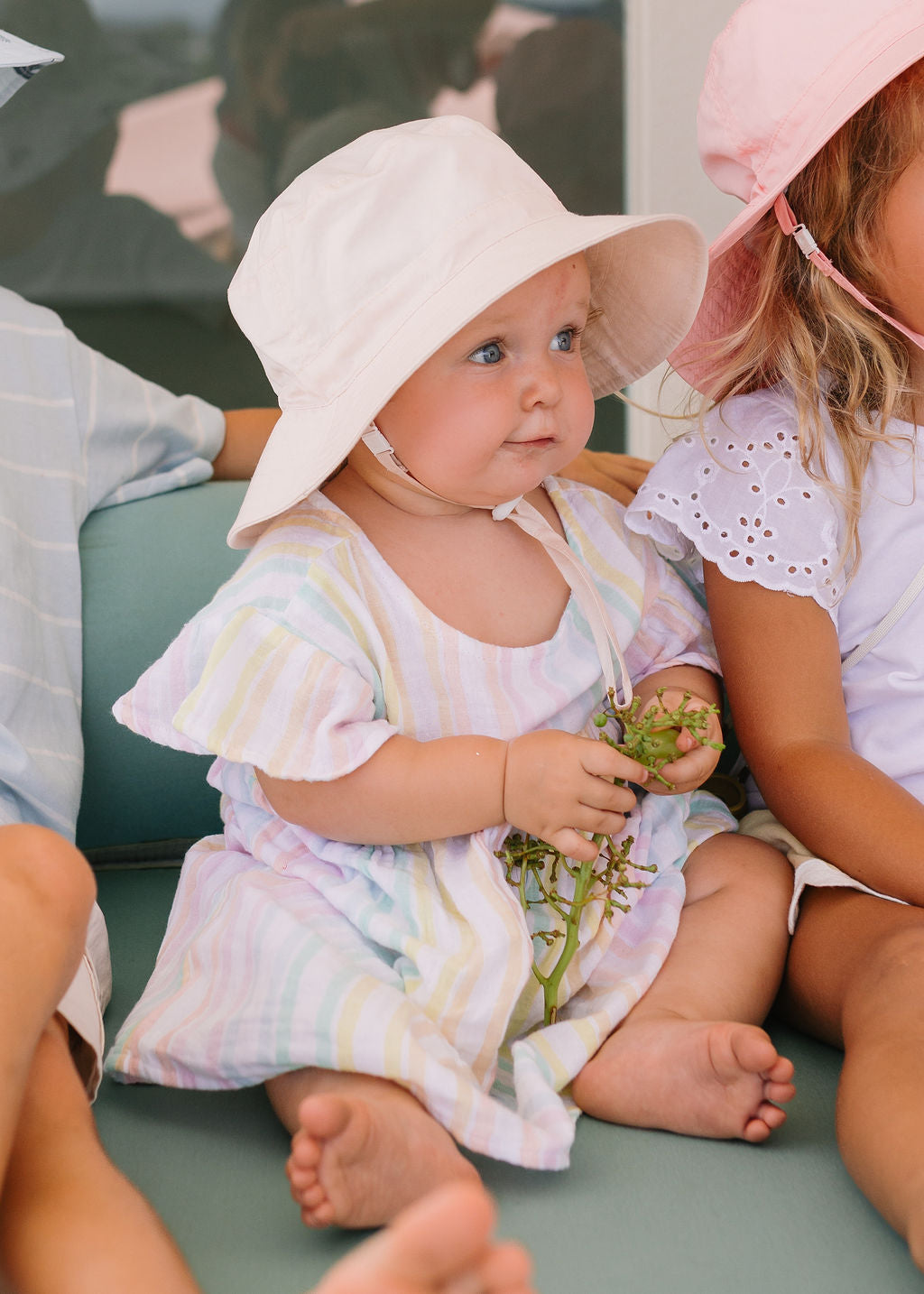 Acorn Oatmeal Wide Brim Bucket Hat