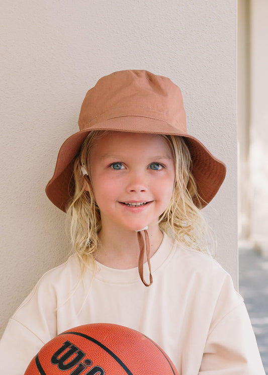 Acorn Coffee Wide Brim Bucket Hat