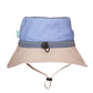 Acorn Blue Colour Block Wide Brim Bucket Hat