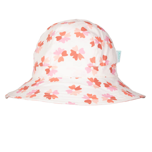 Acorn Coral Bloom Reversible Wide Brim Sunhat