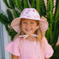 Acorn Coral Bloom Reversible Wide Brim Sunhat
