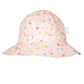 Acorn Floating Hearts Wide Brim Infant Hat