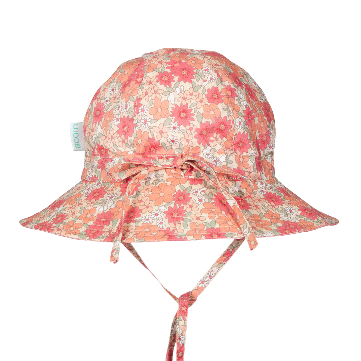 Acorn Desert Flowers Wide Brim Reversible Sunhat