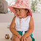 Acorn Desert Flowers Wide Brim Reversible Sunhat