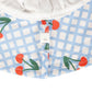 Acorn Cherry Checks Wide Brim Sunhat