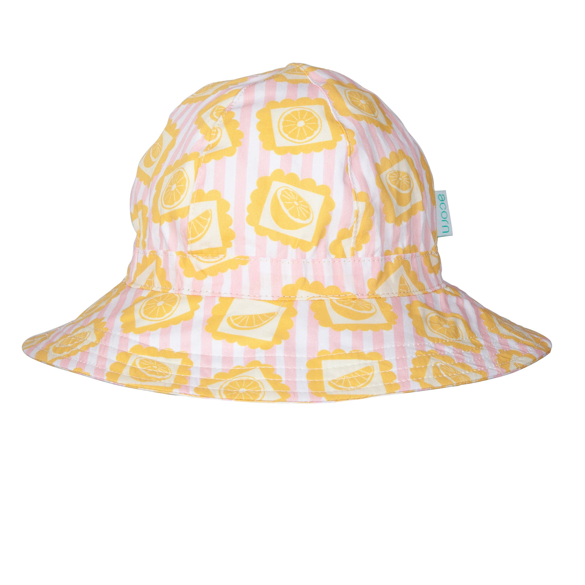 Acorn Lemonade Stripe Wide Brim Sunhat