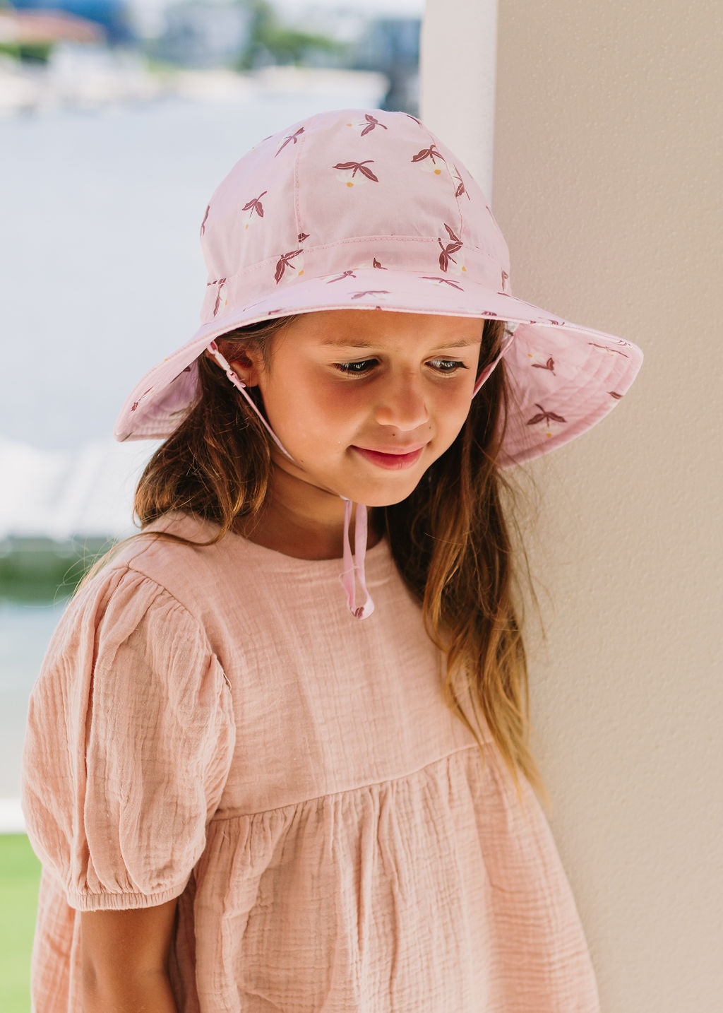 Acorn Blush Daisy Wide Brim Sunhat