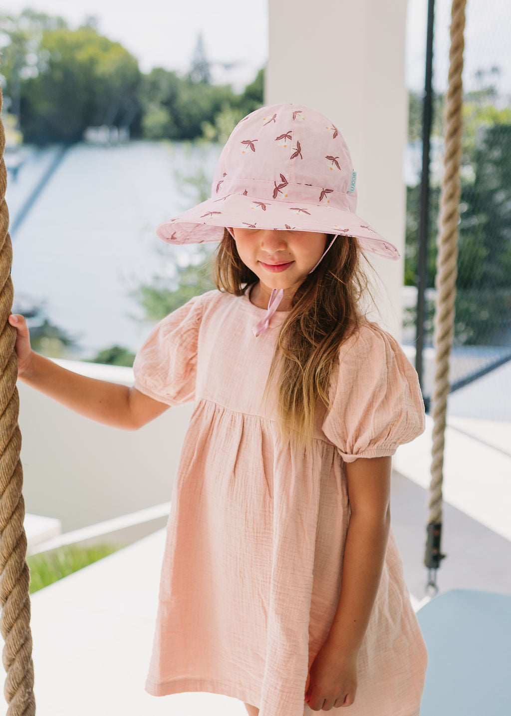 Acorn Blush Daisy Wide Brim Sunhat
