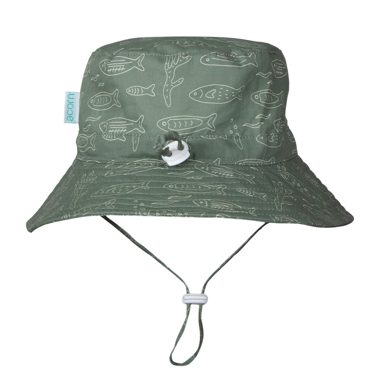 Acorn School Of Fish Wide Brim Bucket Hat