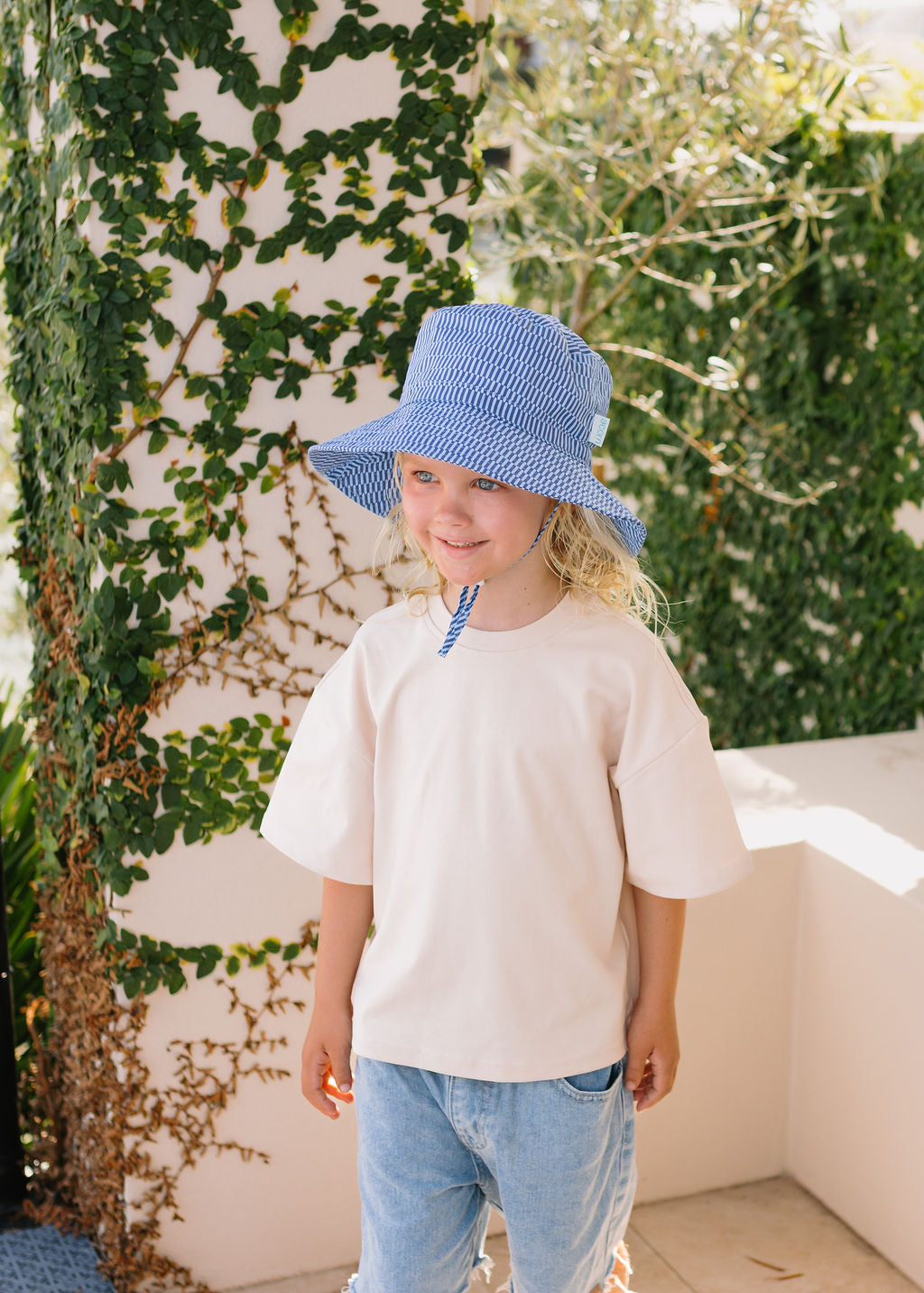 Acorn Blue Horizon Wide Brim Bucket Hat