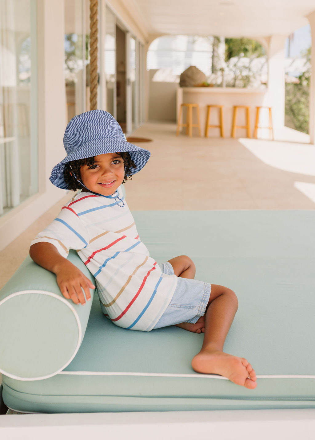 Acorn Blue Horizon Wide Brim Bucket Hat