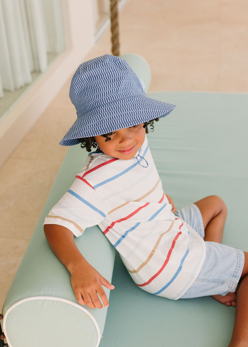 Acorn Blue Horizon Wide Brim Bucket Hat