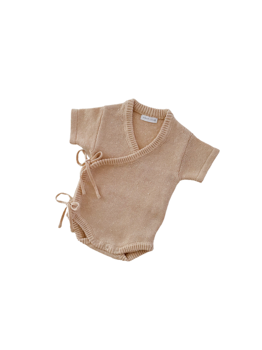 Ziggy Lou Summer Kimono Romper Sand Fleck