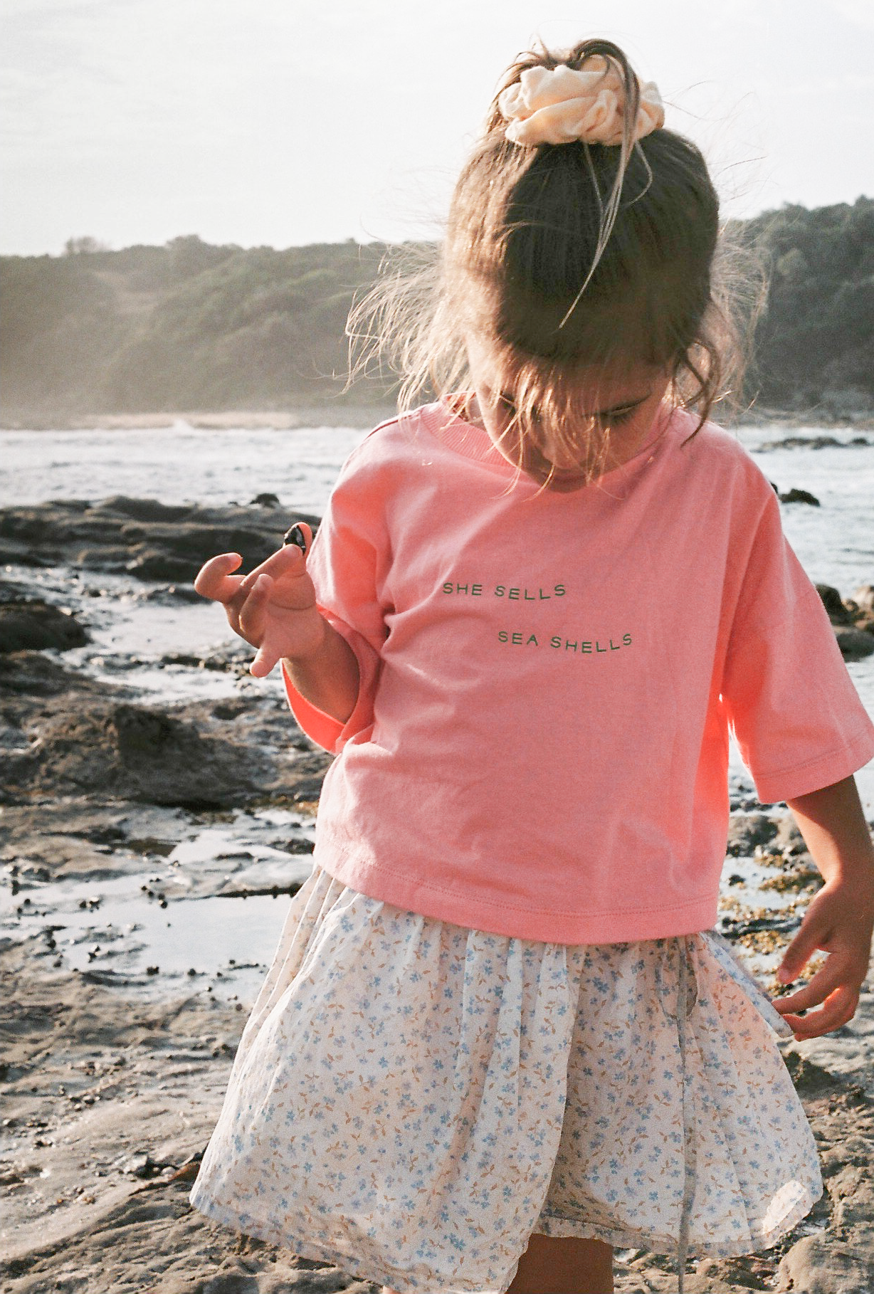Illoura The Label She Sells Sea Shells Tee Peony