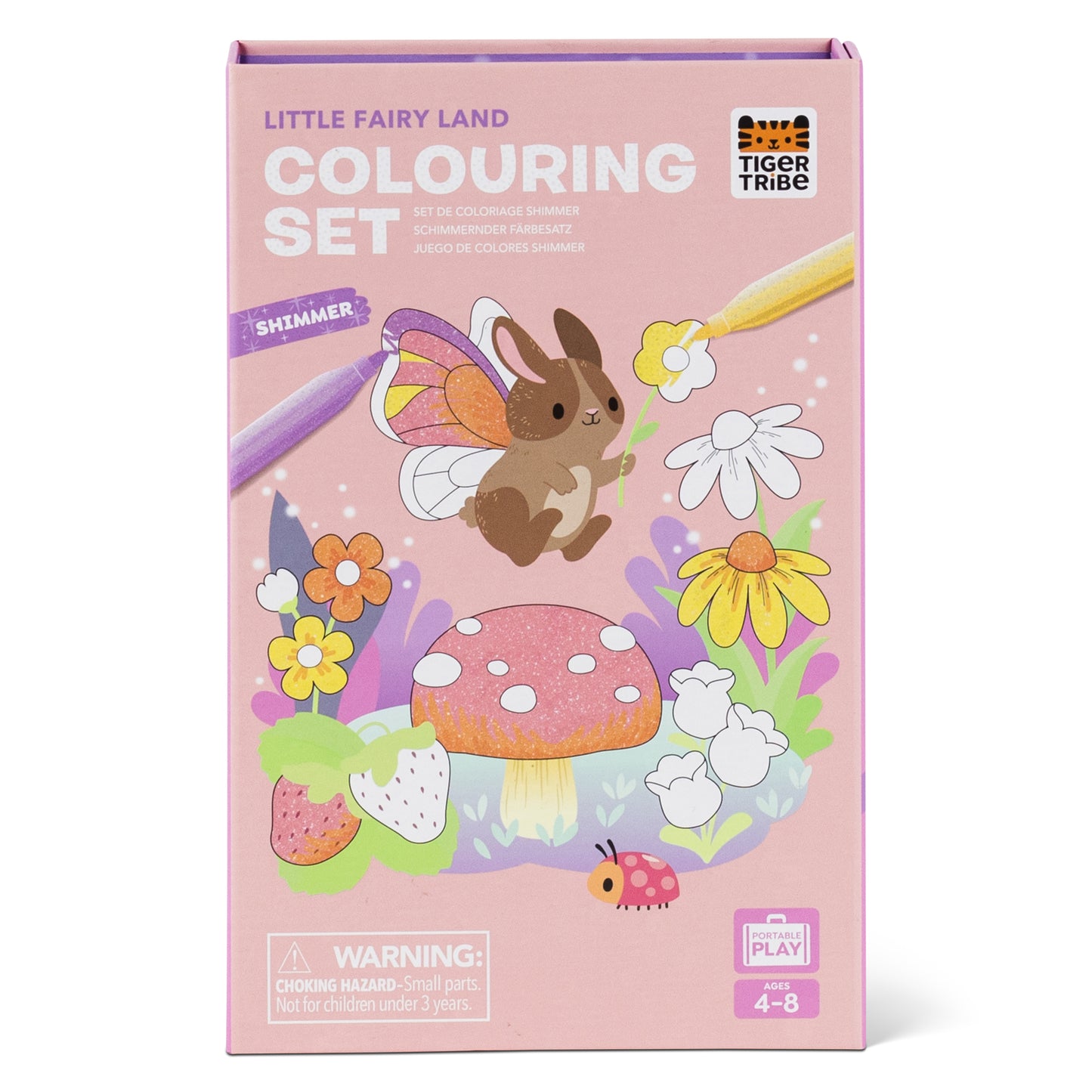 Tiger Tribe Shimmer Colouring Set Little Fairy Land