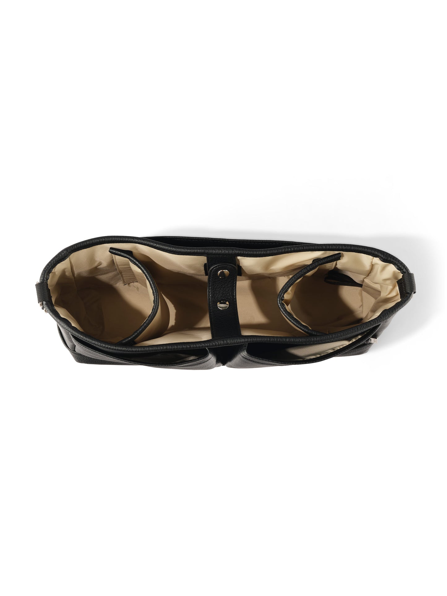 OiOi Dimple Vegan Leather Stroller Organiser Black