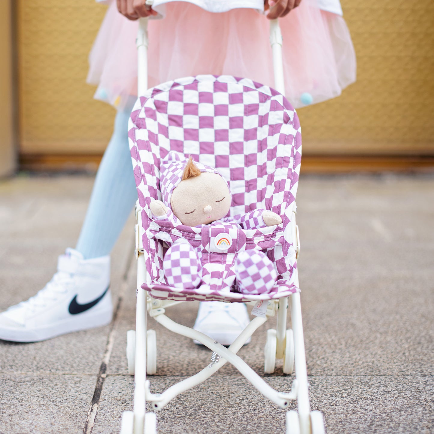 Olli Ella Sollie Stroller Plum Check