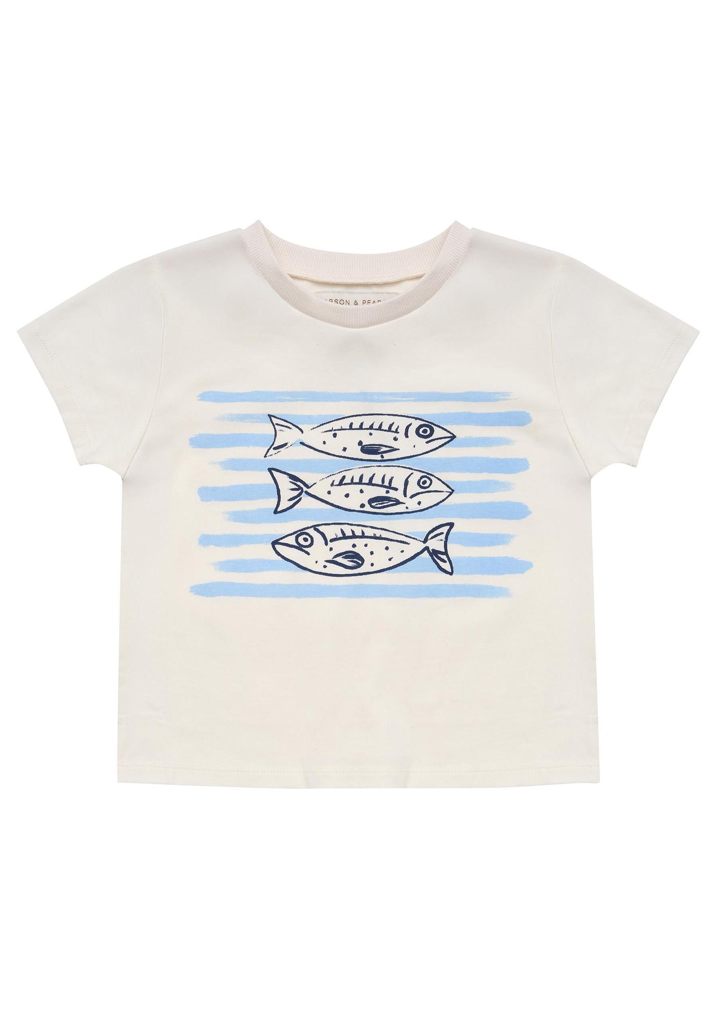 Pearson & Pearson Theo T-shirt Sardine Off-White