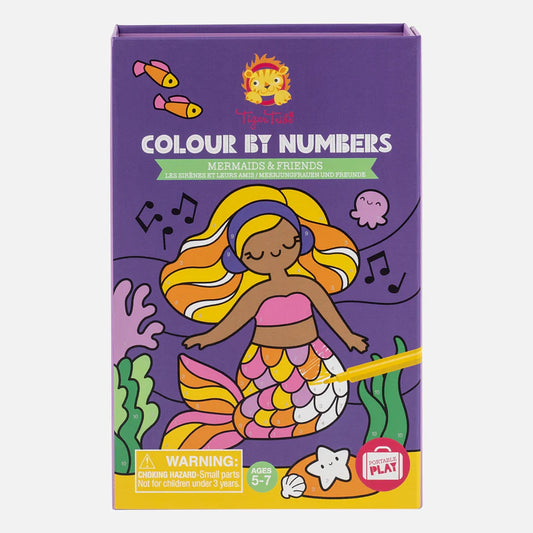 Tiger Tribe Colour By Numbers Mermaids And Friends