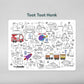 Hey Doodle Toot Toot Honk Classic Colouring & Doodle Mat