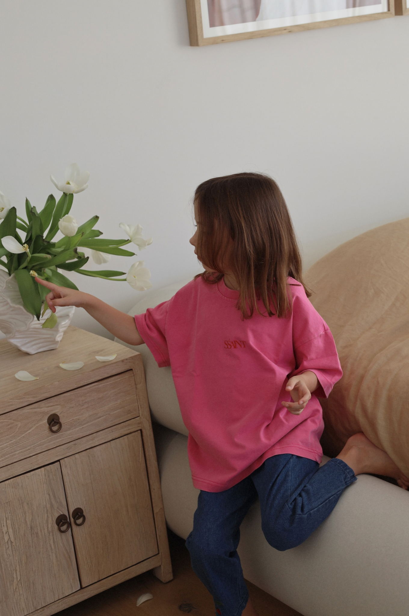 Sśaint Kids No Vacancy Tee Pink