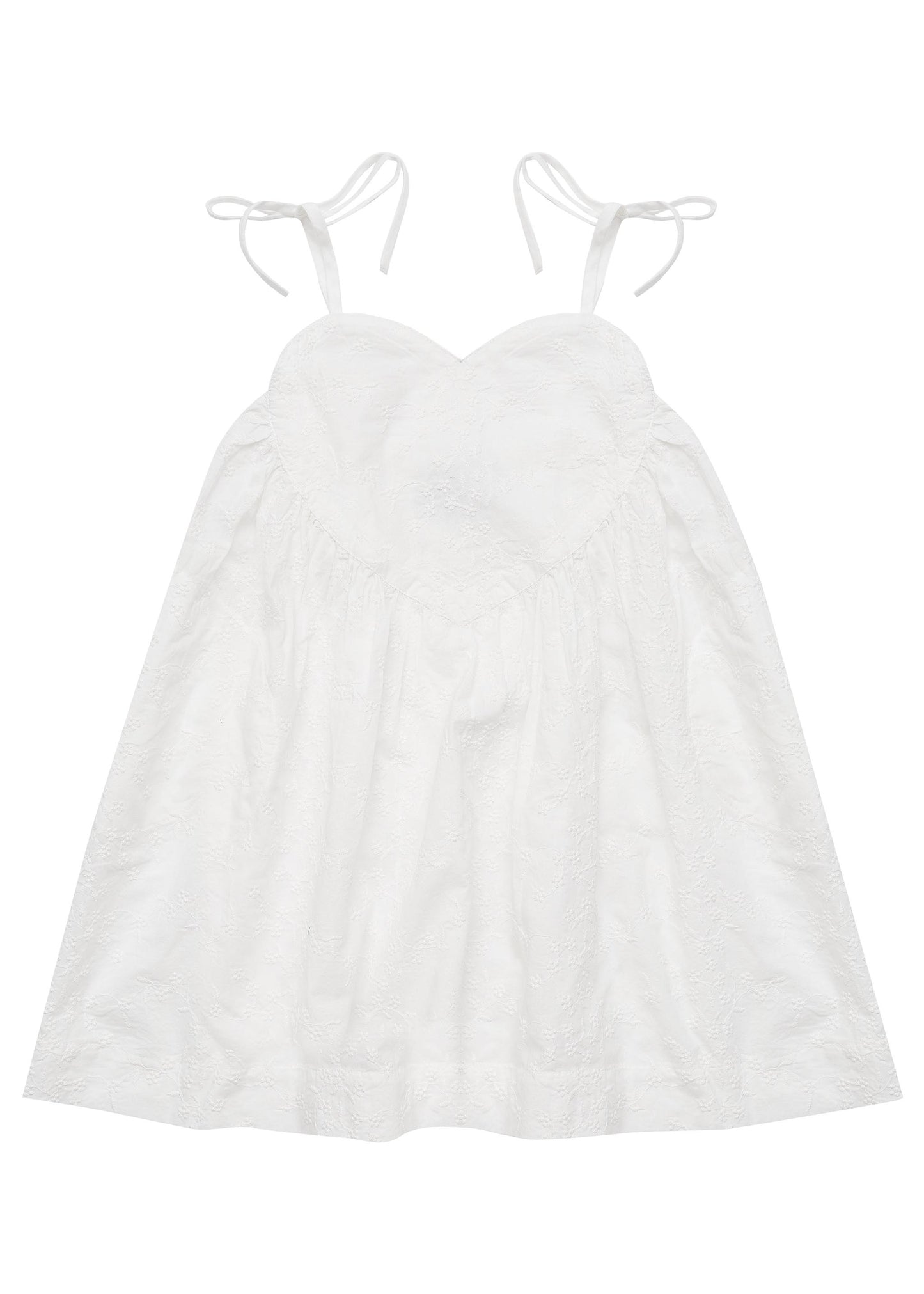 Bella and Lace White Rose Dress Coconut Blossom