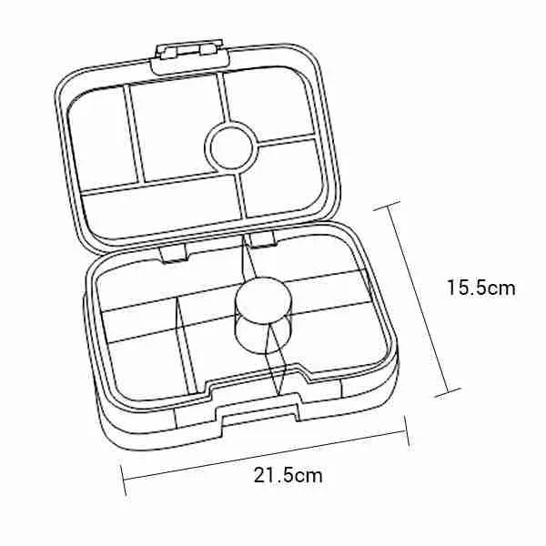 Yumbox 6 Compartment Original Haze Grey Paris