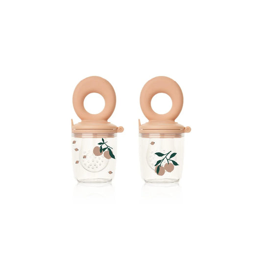 Liewood Miranda Printed Food Feeder 2-Pack Peach/Sea Shell