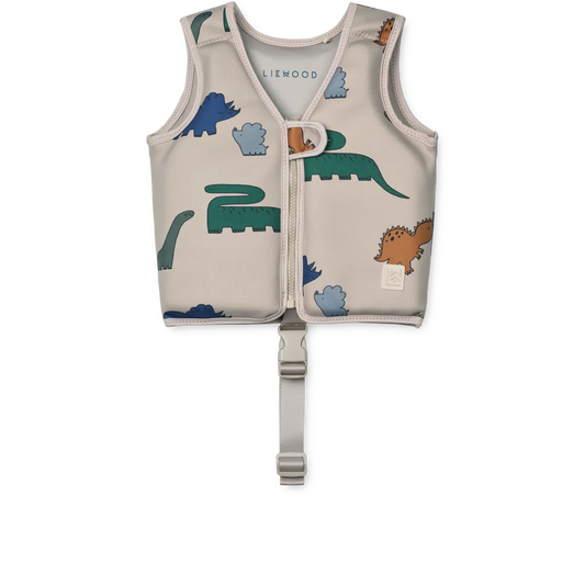 Liewood Dove Swim Vest Dinosaurs / Mist