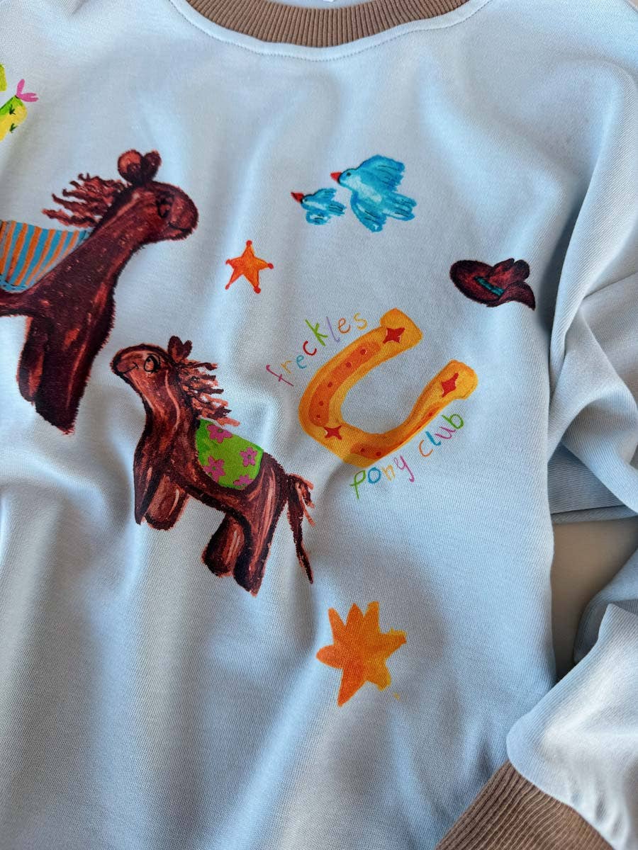 Freckles The Label Pony Club LS Tee Dove