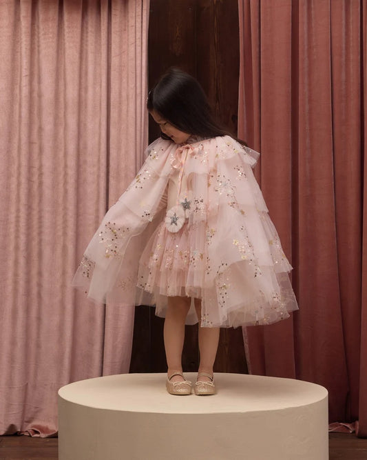 Noralee Tulle Cape Pink