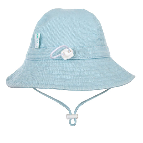 Acorn Blue Wide Brim Infant Hat